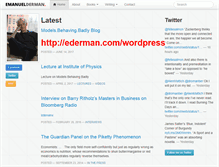Tablet Screenshot of emanuelderman.com